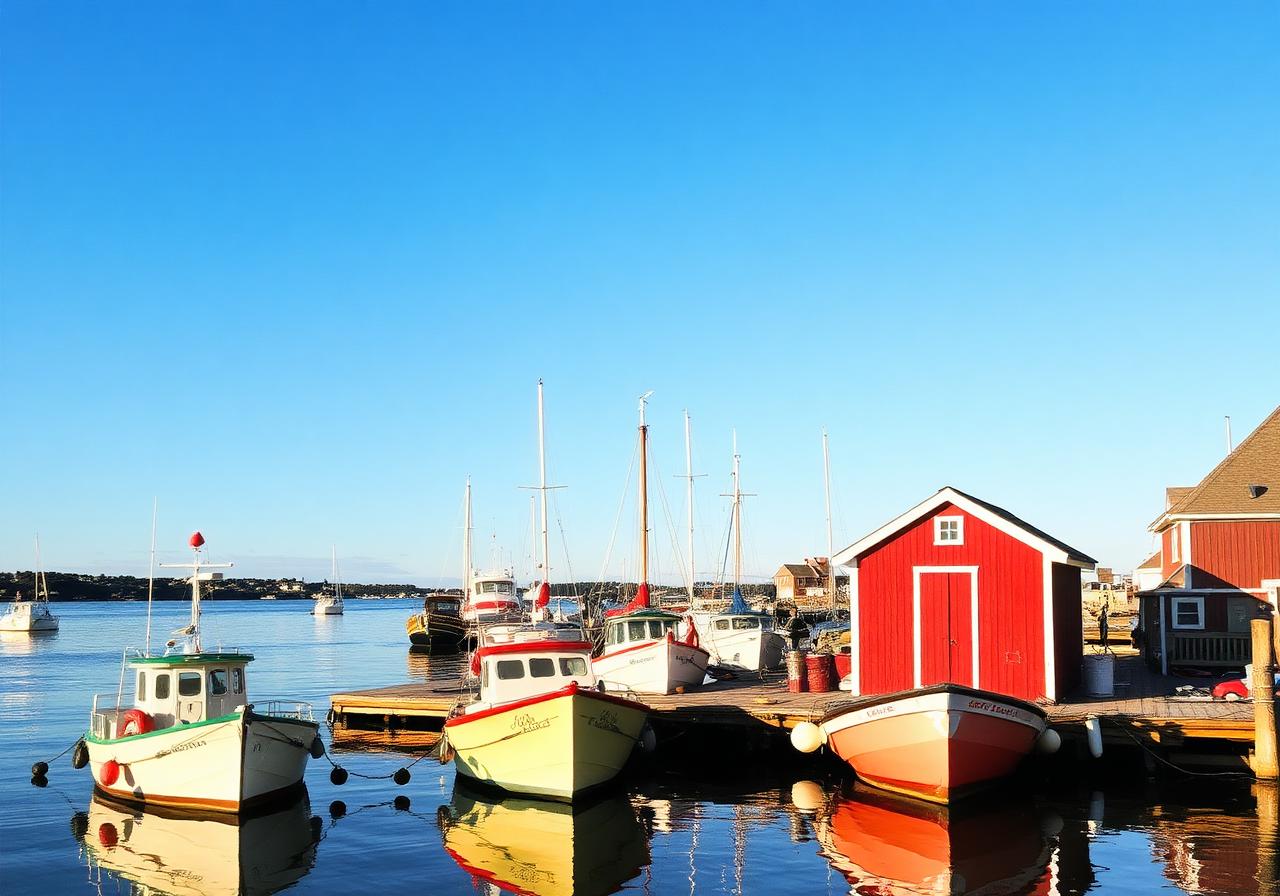 Rockport harbor with Motif No. 1 fishing shack